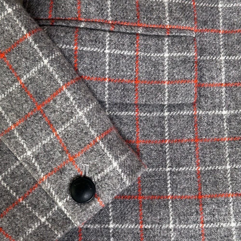 RAG & BONE Cotton Wool Blazer grey plaid size 2 Small - Picture 11 of 16